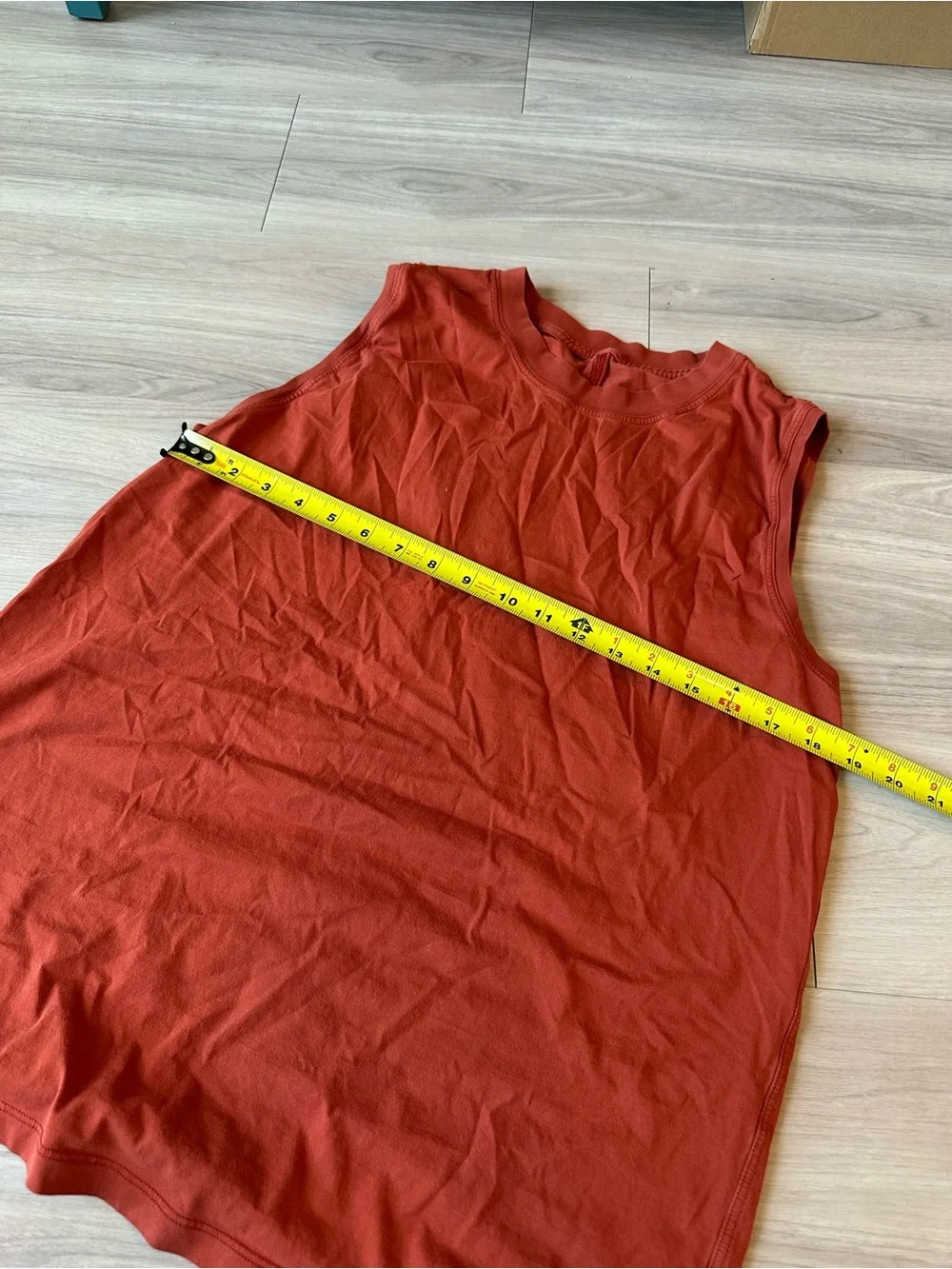Lululemon All Yours Tank Brick Orange Color Womens medium